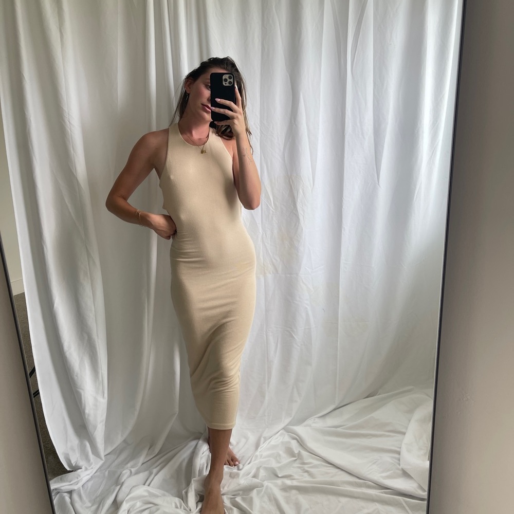 LIONESS CLARE DRESS - oatmeal